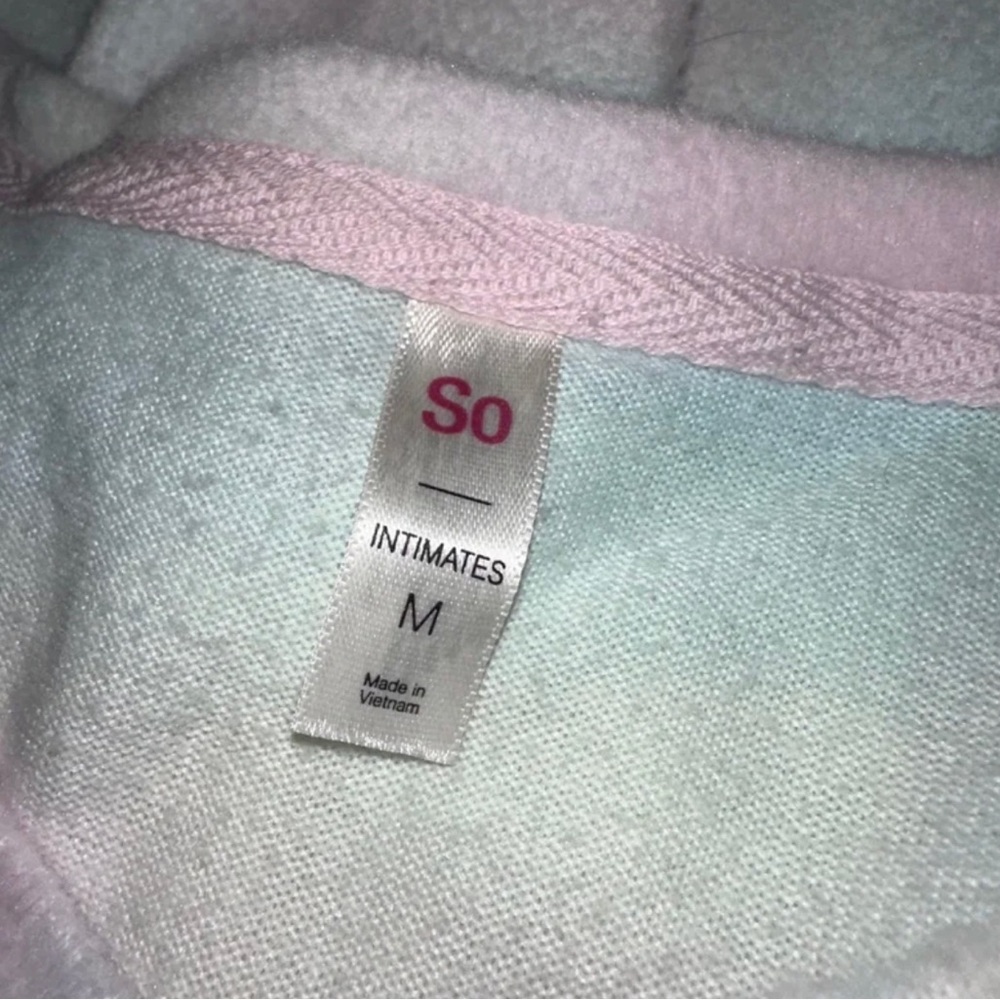 Pink & Blue Tye dye soft long sleeve and pants pj set, size medium - Picture 3 of 4
